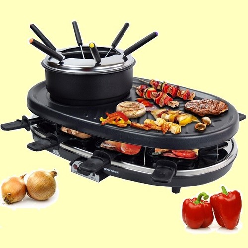 Raclette grill fondue - in, raclette-grill-fondue