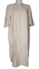 BACKSTAGE langes Leinenkleid L