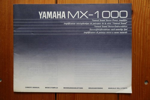 Originale anleitung yamaha - anleitung, mx