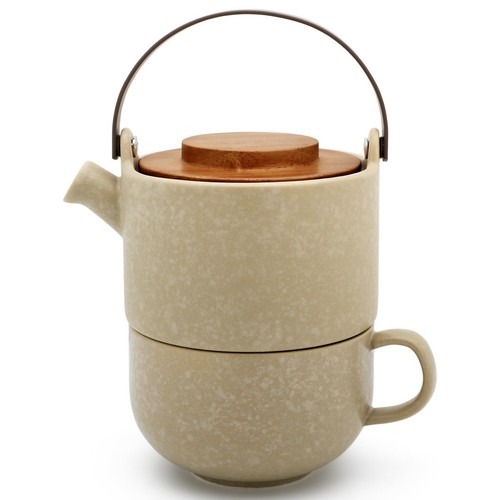 Teekannen set l beige - teekannen,