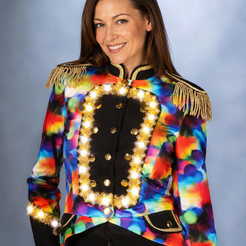 Led paradejacke damen bunt - led,
