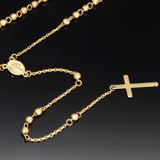 Rosenkranz Y-Kette Goldkette