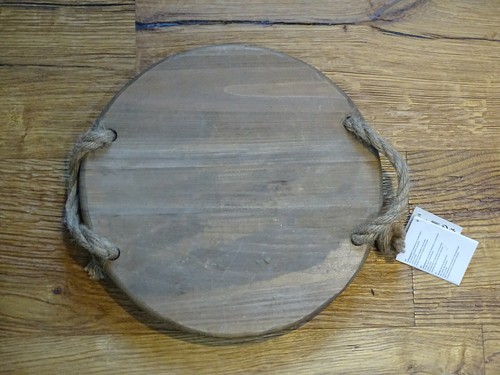 Servierbrett tablett rund - rund, holz