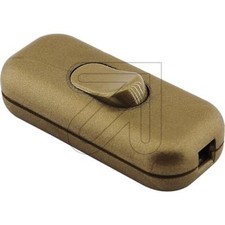 Zwischenschalter Kabelschalter Schnurschalter, 2A, weiß, braun, schwarz, gold