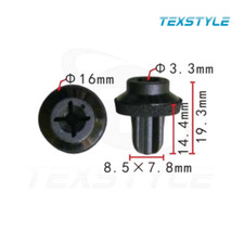 10x Dübel Clip Klammer Leiste