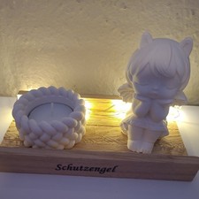 1 Schutzengel 1 Teelichthalter