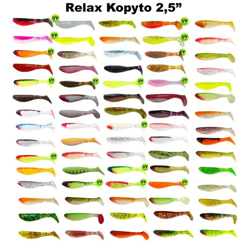 Relax kopyto gummifisch - kopyto, 2,5"