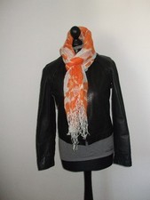 CALVIN KLEIN LEDER JACKE UND WESTE KOMBINATION SCHWARZ GR. 36 NEUW    
