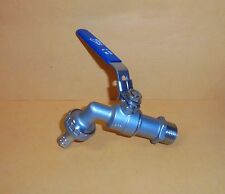 Hof.- Gartenhahn Wasserhahn Auslauf Kugelhahn edelstahl wählbare Größe