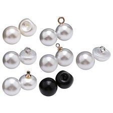 Elegante Perlenkn?pfe 10 mm zum N?hen f��r Kleid und Heimtextilien 30 St��ck