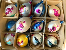 12 alte Christbaumkugeln  Christbaumschmuck 40/50er Jahre