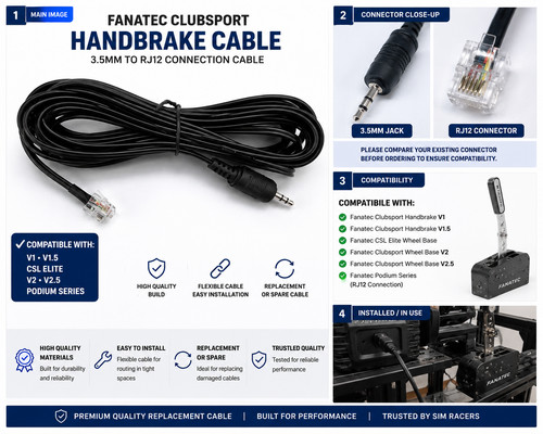 Fanatec handbremse ersatzzug - fanatec,