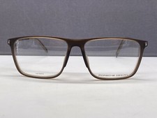 Porsche Brille Herren Braun Grau Rechteckig Titan P 8334 groß XL Vollrand