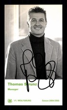 Thomas Strunz Autogrammkarte VfL Wolfsburg 2004-05 Original Signiert + G 13279
