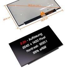 14" LED Display matt passend