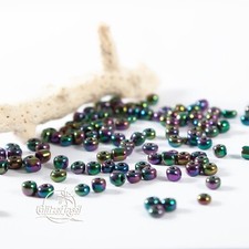 100x Glasperlen Saatperlen