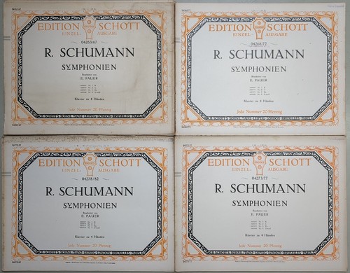 Noten symphonien 1 4 - symphonien, 1-4