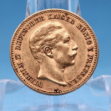 Preussen 10 Mark 1903 A Wilhelm II. * 3,98 Gramm - 900 Gold * Ss+ Jaeger 251