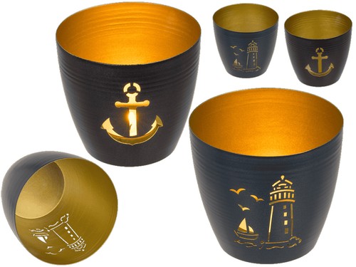 Windlicht maritim - maritim, (2er