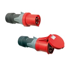 MENNEKES CEE Stecker CEE Kupplung 400V 63A Starkstrom Rot MiG IP44