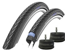 2x Fahrradreifen Schwalbe Marathon Plus 40-622 (28 x 1.50) + 2x AV 17 Schlauch