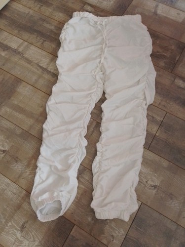Plissee hose weiß - hose,