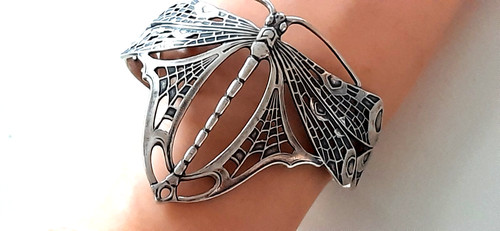Jugendstil silber armreif - jugendstil, °