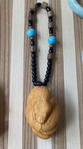 Anhänger schlange aus - anhänger, holz