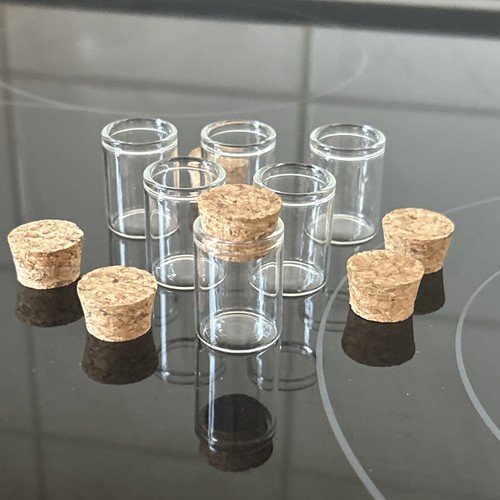 Mini glasflaschen 5ml mit - 6x,