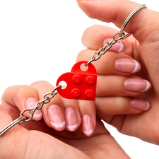 Lovebrick Schlüsselanhänger - Ein Herz-Anhänger aus Lego®-Steinen