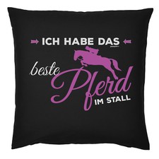 Pferde Sprüche Kissen - Vollblut - Araber - Englisches Vollblut - Traber - Deko 