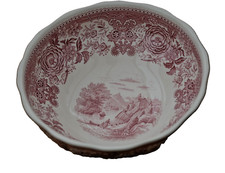 Burgenland Rot  Schüssel auf Fuß 19,5 cm Villeroy & Boch Top Zustand