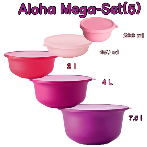 Tupperware aloha mega set pink - aloha,