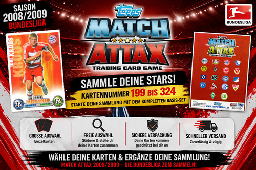 Topps match attax 2008 2009 - attax, 2008/2009