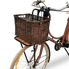 Frontgepäckträger Fahrrad Gepäckträger vorne Hollandrad + Fahrradkorb Rattan