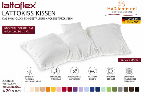 Lattokiss kissen von lattoflex - lattokiss,