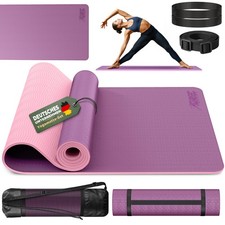 Yogamatte Fitnessmatte Gymnastikmatte Pilates Sportmatte Bodenmatte PHTHALATFREI