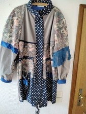 Designerjacke, Übergröße, 50, Blautöne, Fransen, Neu