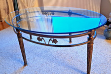 Vintage Wohnzimmertisch oval