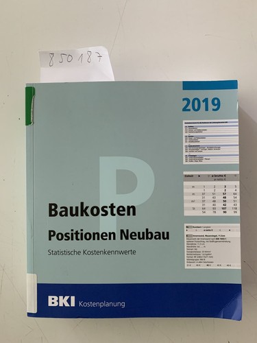 Bki baukosten positionen - bki,