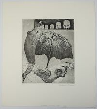 Eberhard Schlotter: Radierung/handsigniert/ 50 Exemplare/Alimentos