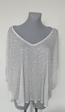 Wessex Shirt,vRegenbogen Gitter Oberteil, Damen, Strasssteine, Gr. S, Weiß