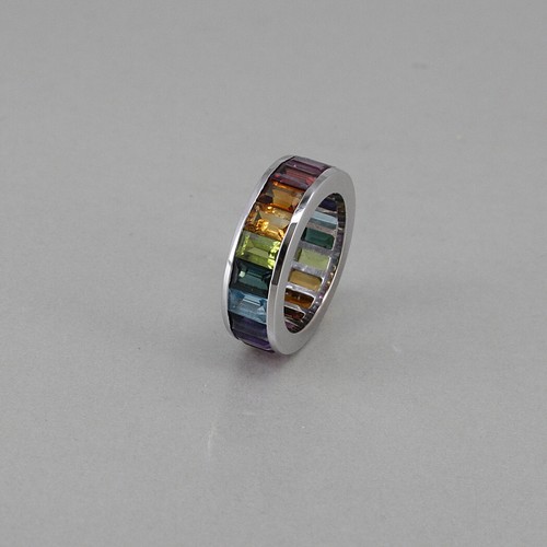 Massiver rainbow memoire ring - rainbow,