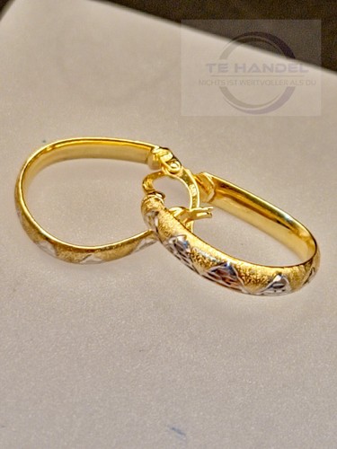 Creolen bicolor 585 - , gold