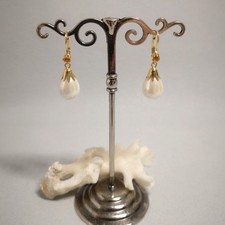 Citrin muschelperle ohrringe - muschelperle,
