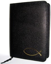 Gebetbuchhülle/Gotteslobhülle für Gotteslob NEU - alle Bistümer, schwarz, mit G