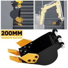 Tieflöffel Baggerschaufel Baggerlöffel für Minibagger 200mm M14 Grabenräumer