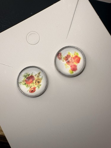Ohrringe handarbeit neu blumen - neu,