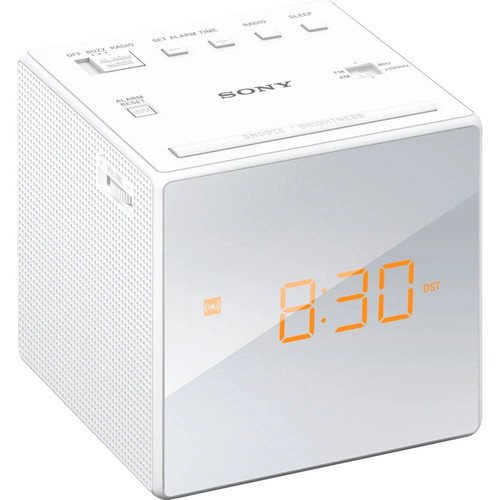 Sony icf radio uhr weiß - sony, radio-uhr
