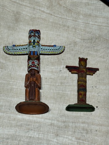Totempfahl wilder westen - 2x,